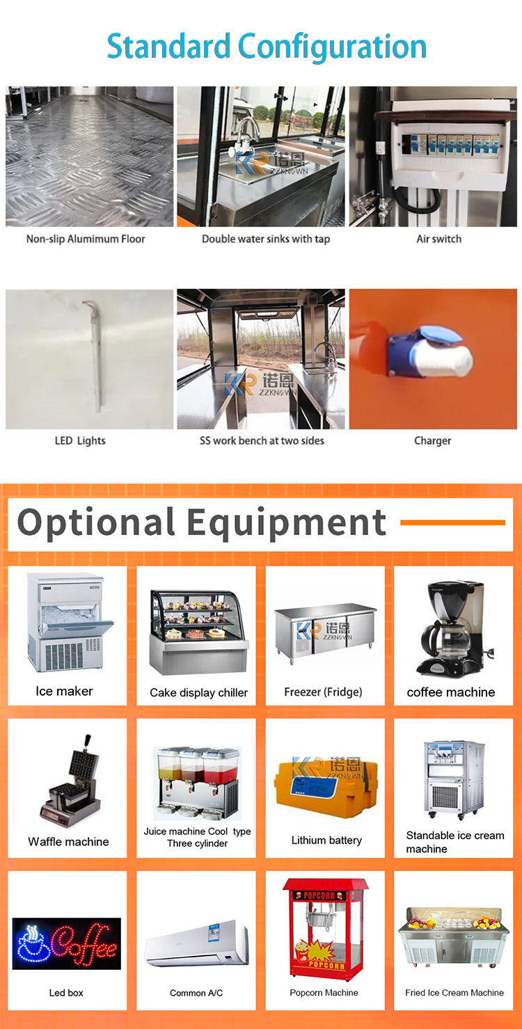 airstream food trailer equipments